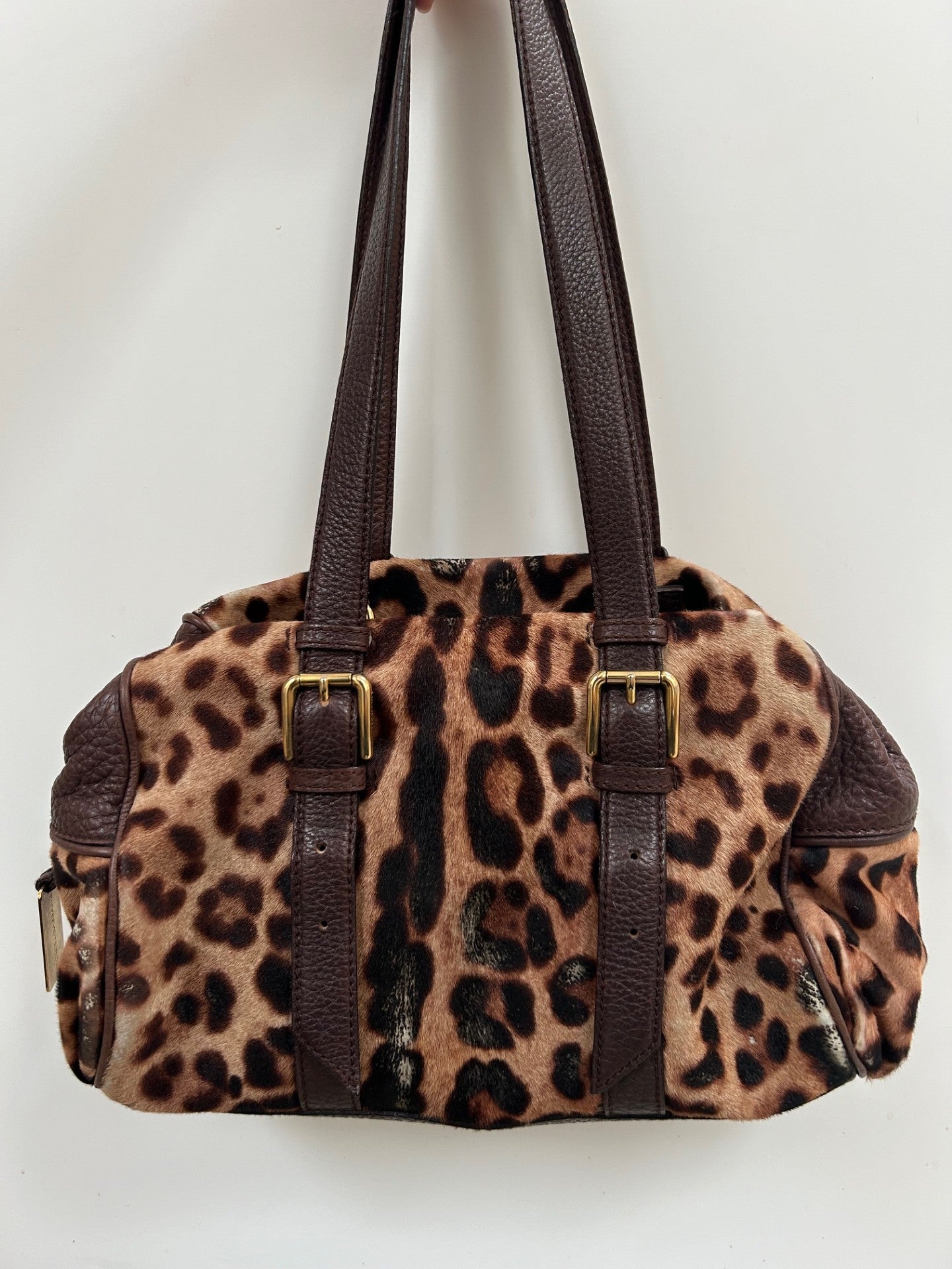 Dolce and Gabbana leopard print bag